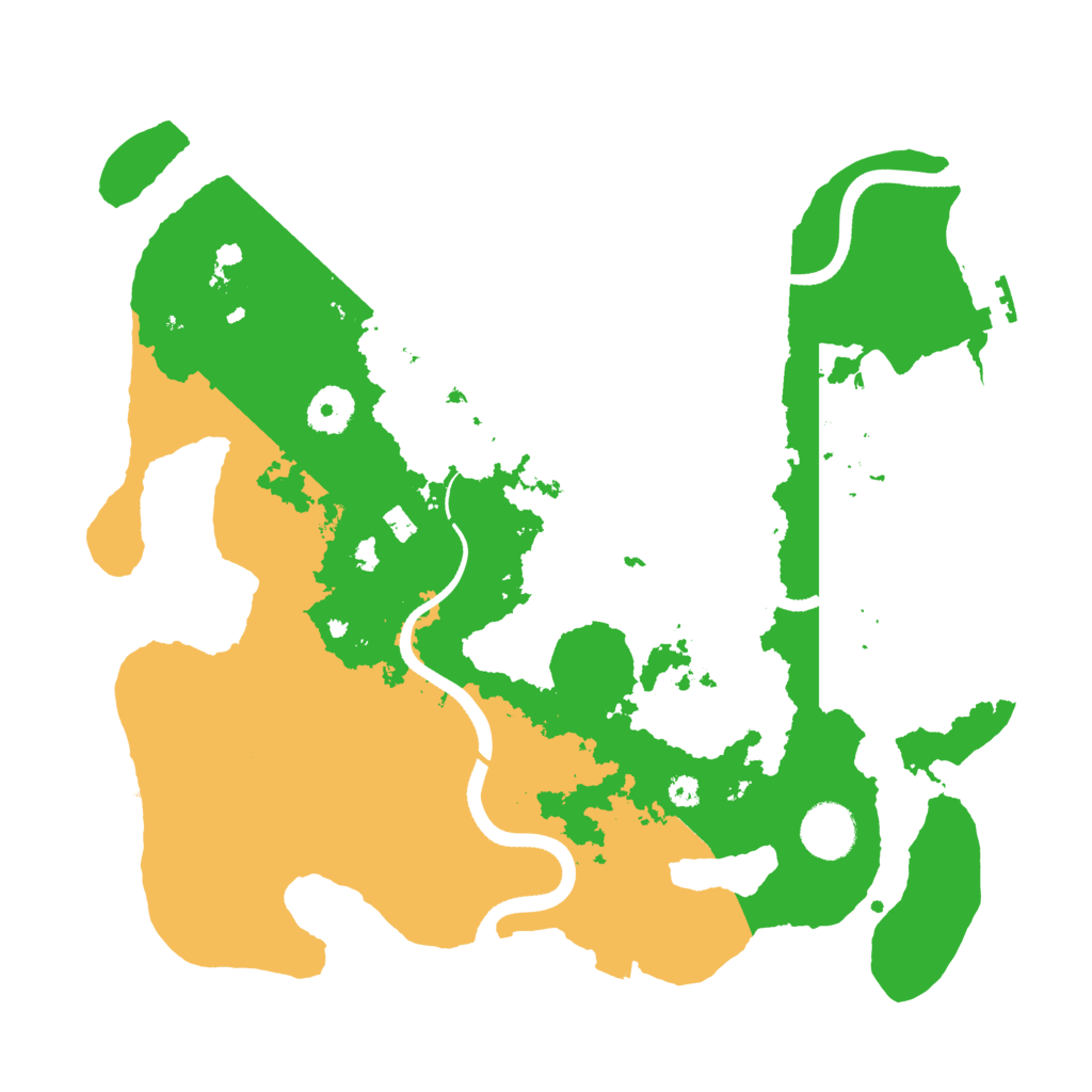 Biome Rust Map: Procedural Map, Size: 3500, Seed: 982634