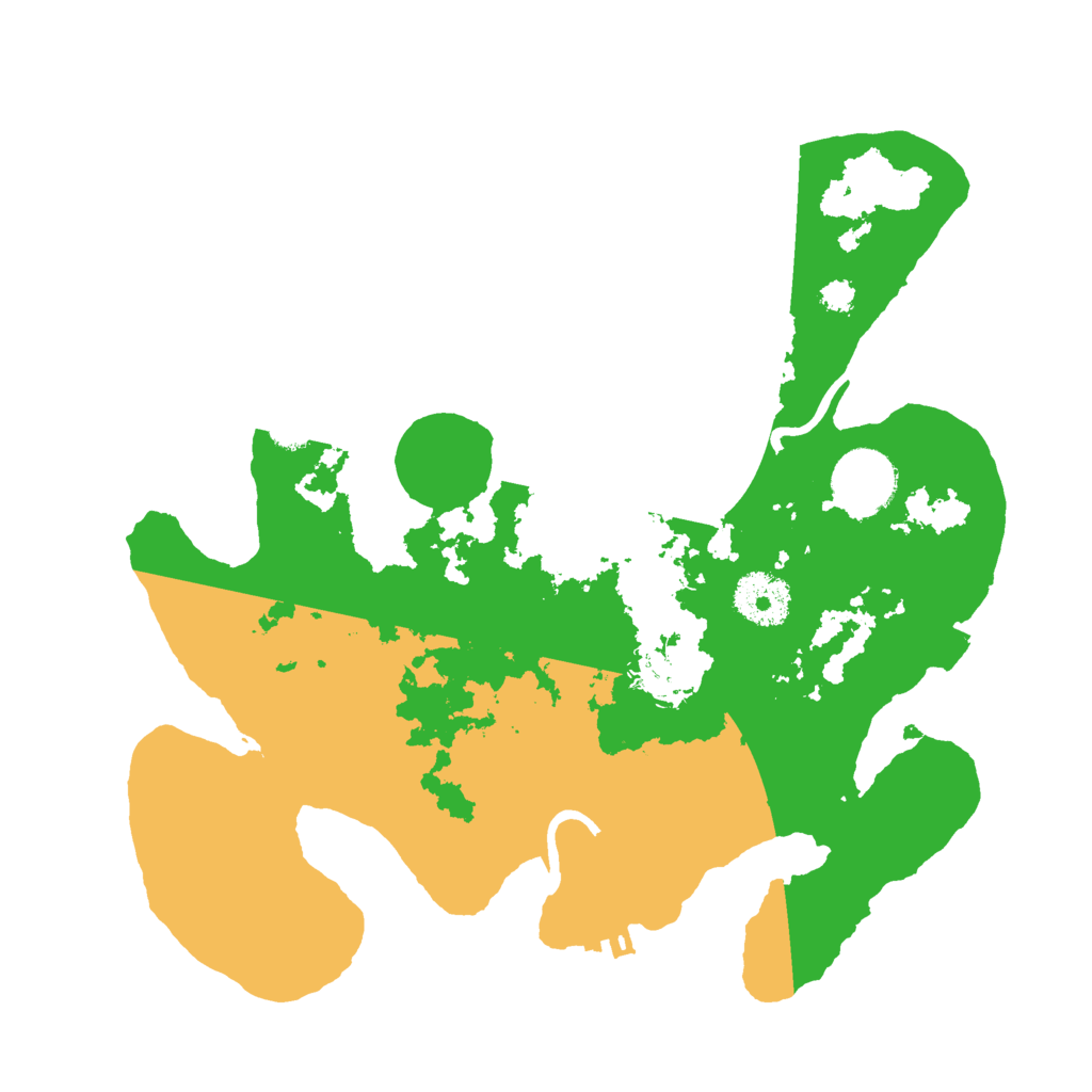 Biome Rust Map: Procedural Map, Size: 3000, Seed: 2135435