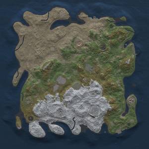 Thumbnail Rust Map: Procedural Map, Size: 4250, Seed: 1222222226, 17 Monuments