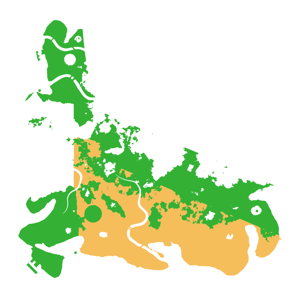 Biome Rust Map: Procedural Map, Size: 4500, Seed: 20102323