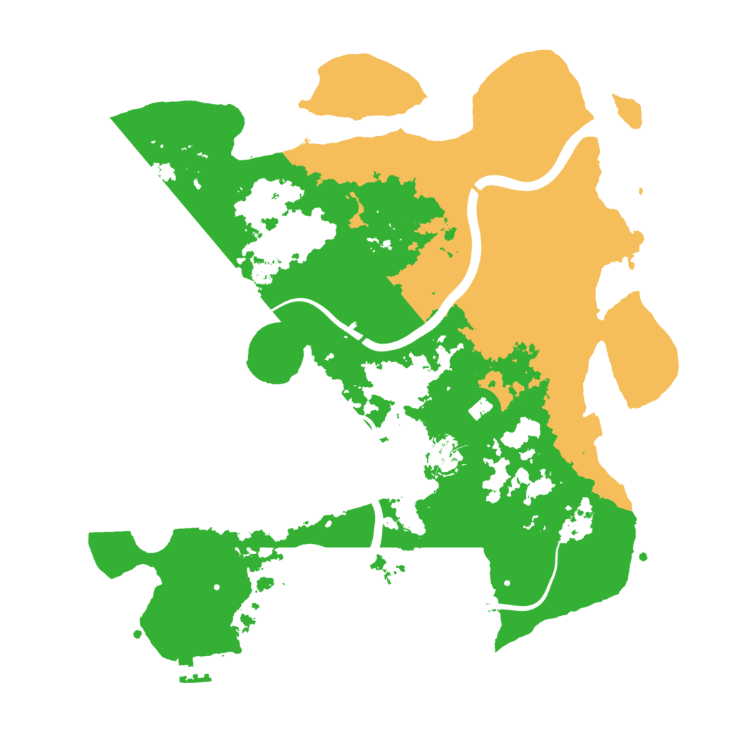 Biome Rust Map: Procedural Map, Size: 3500, Seed: 1204550514