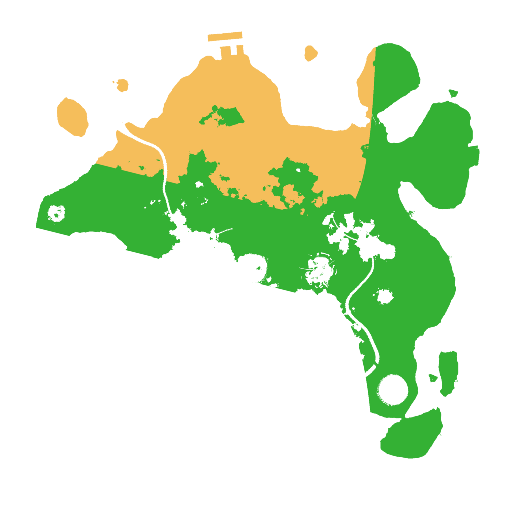 Biome Rust Map: Procedural Map, Size: 3000, Seed: 720322026