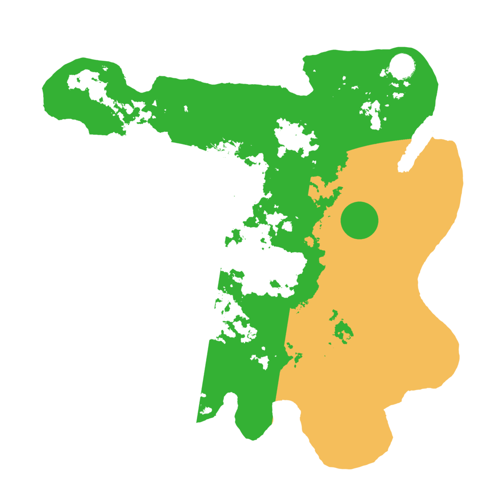 Biome Rust Map: Barren, Size: 3500, Seed: 734133083