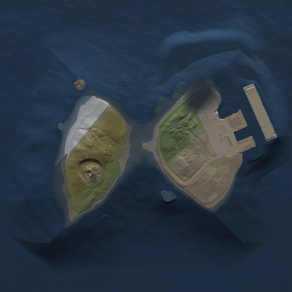 Rust Map: Procedural Map, Size: 1000, Seed: 986708056, 2 Monuments