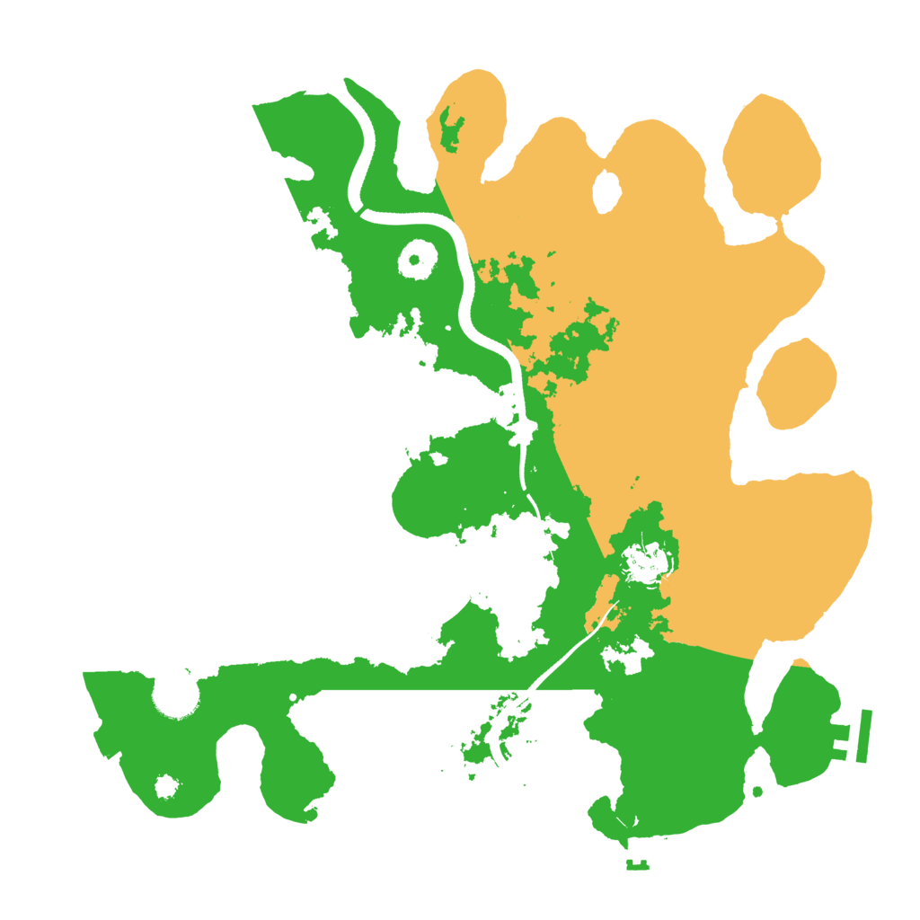 Biome Rust Map: Procedural Map, Size: 3500, Seed: 96508825