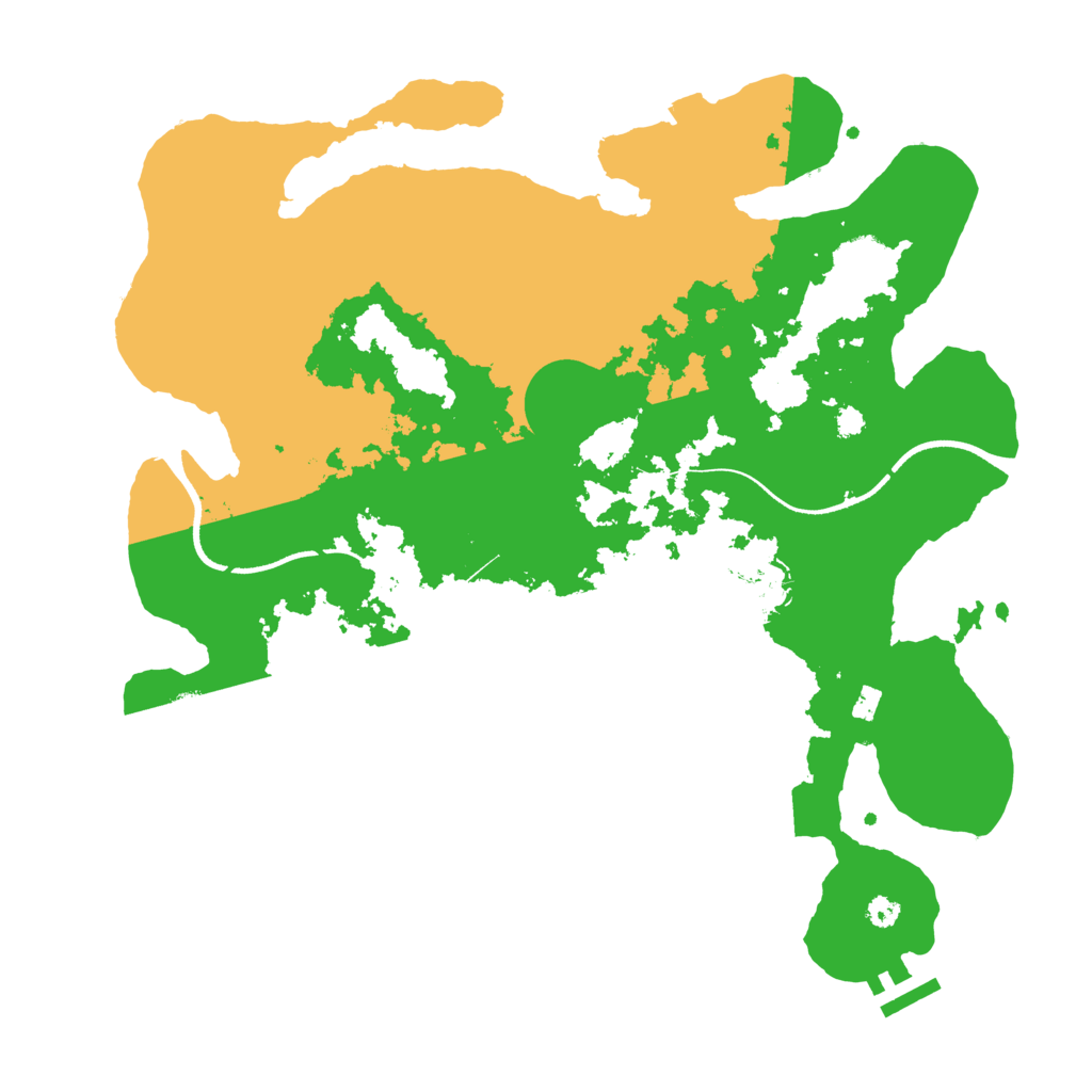 Biome Rust Map: Procedural Map, Size: 3500, Seed: 1353722721