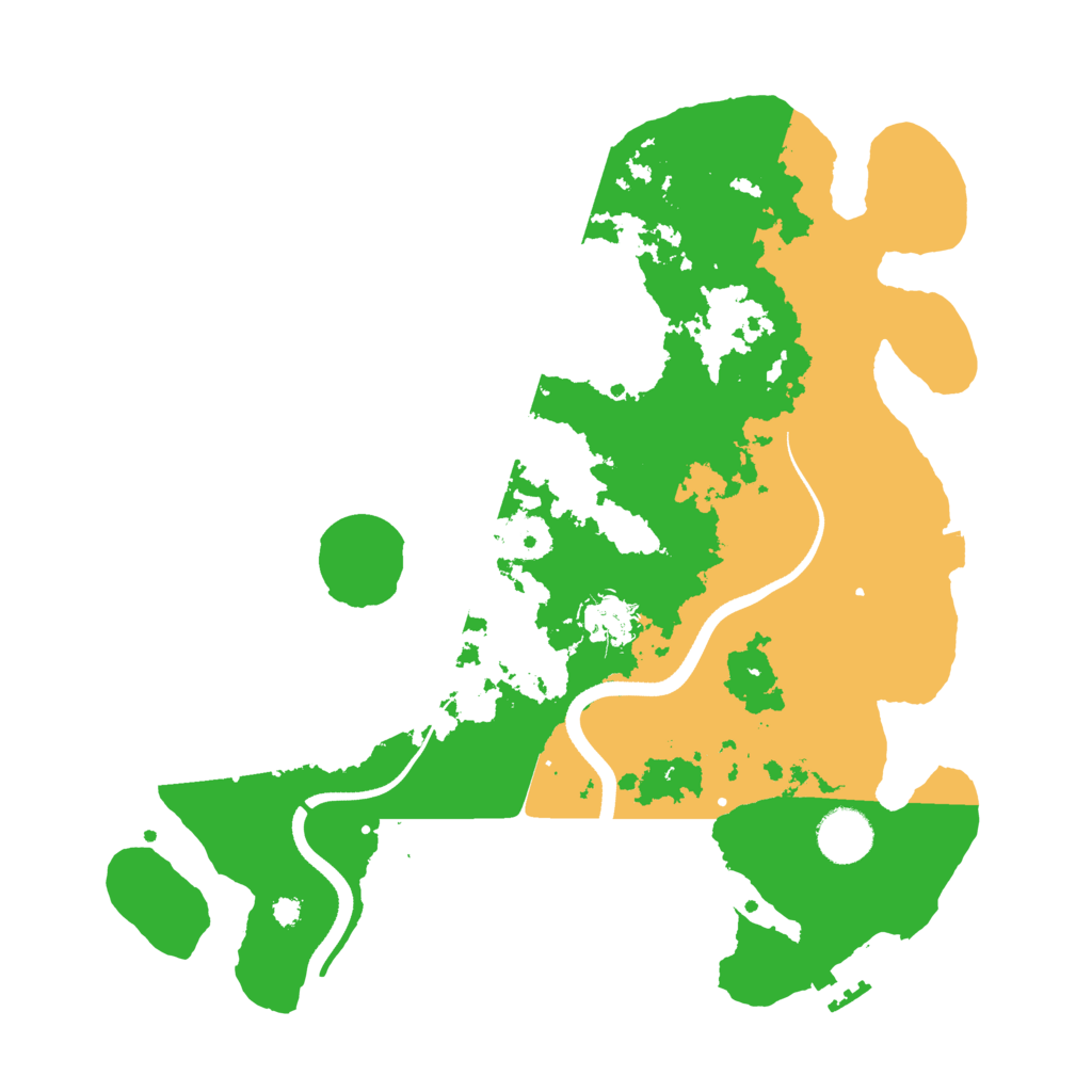 Biome Rust Map: Procedural Map, Size: 3500, Seed: 211249682