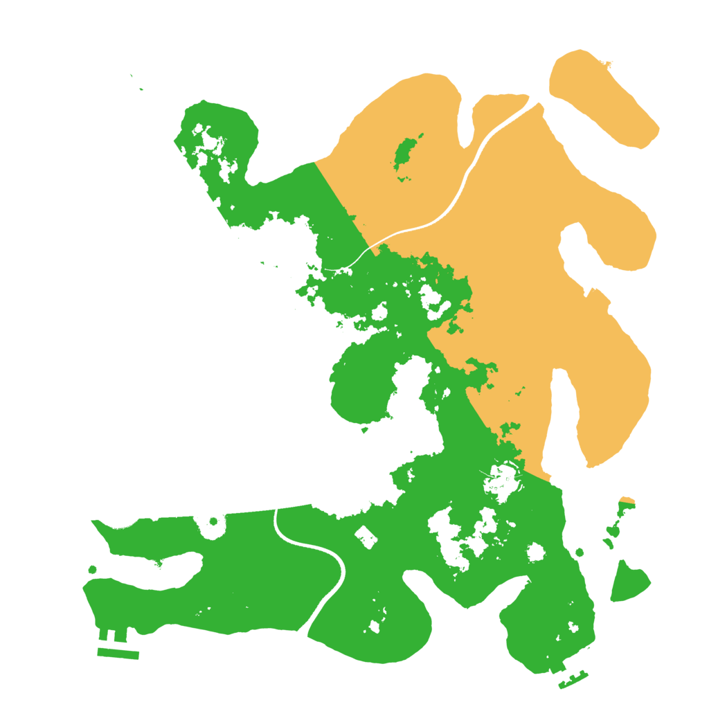 Biome Rust Map: Procedural Map, Size: 3450, Seed: 53090068