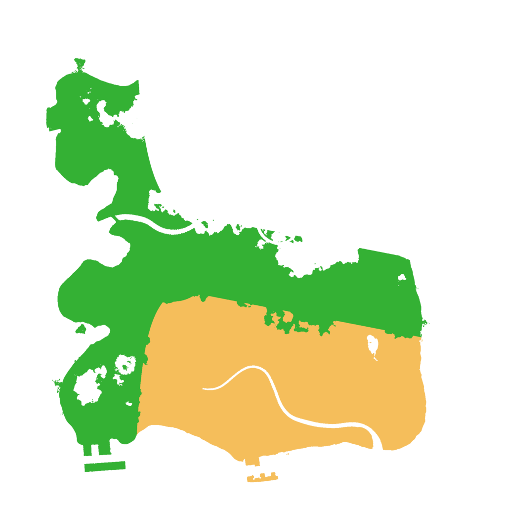 Biome Rust Map: Procedural Map, Size: 2500, Seed: 389466