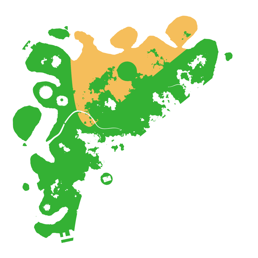 Biome Rust Map: Procedural Map, Size: 3500, Seed: 474101252