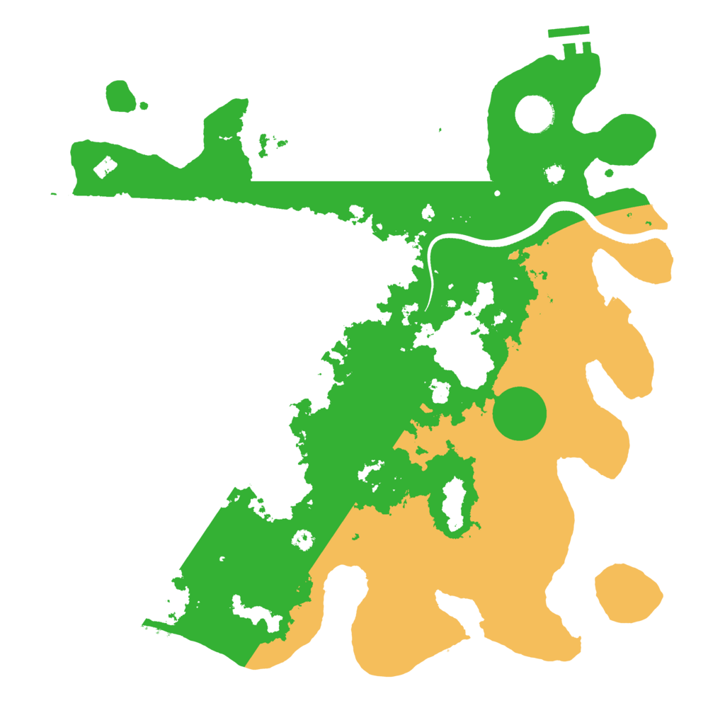 Biome Rust Map: Procedural Map, Size: 3550, Seed: 96987401