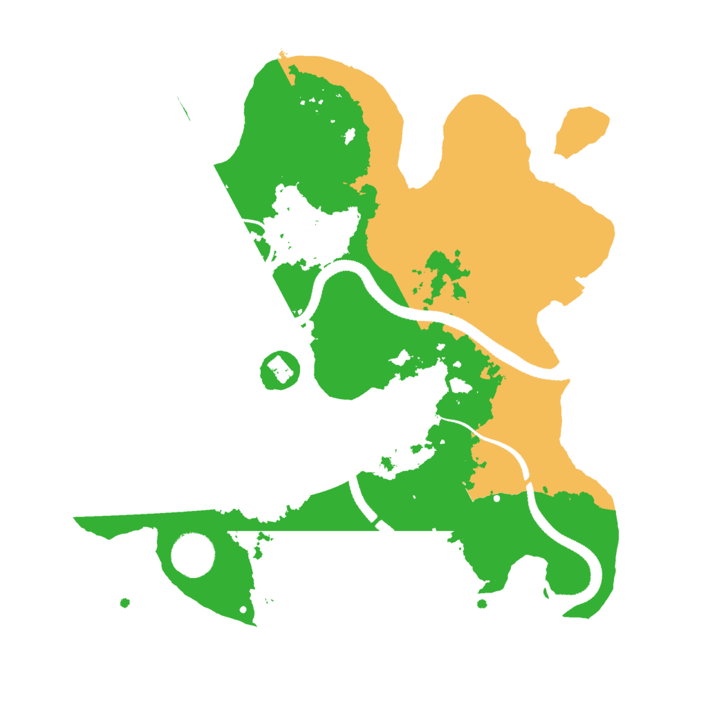 Biome Rust Map: Procedural Map, Size: 3000, Seed: 465612991
