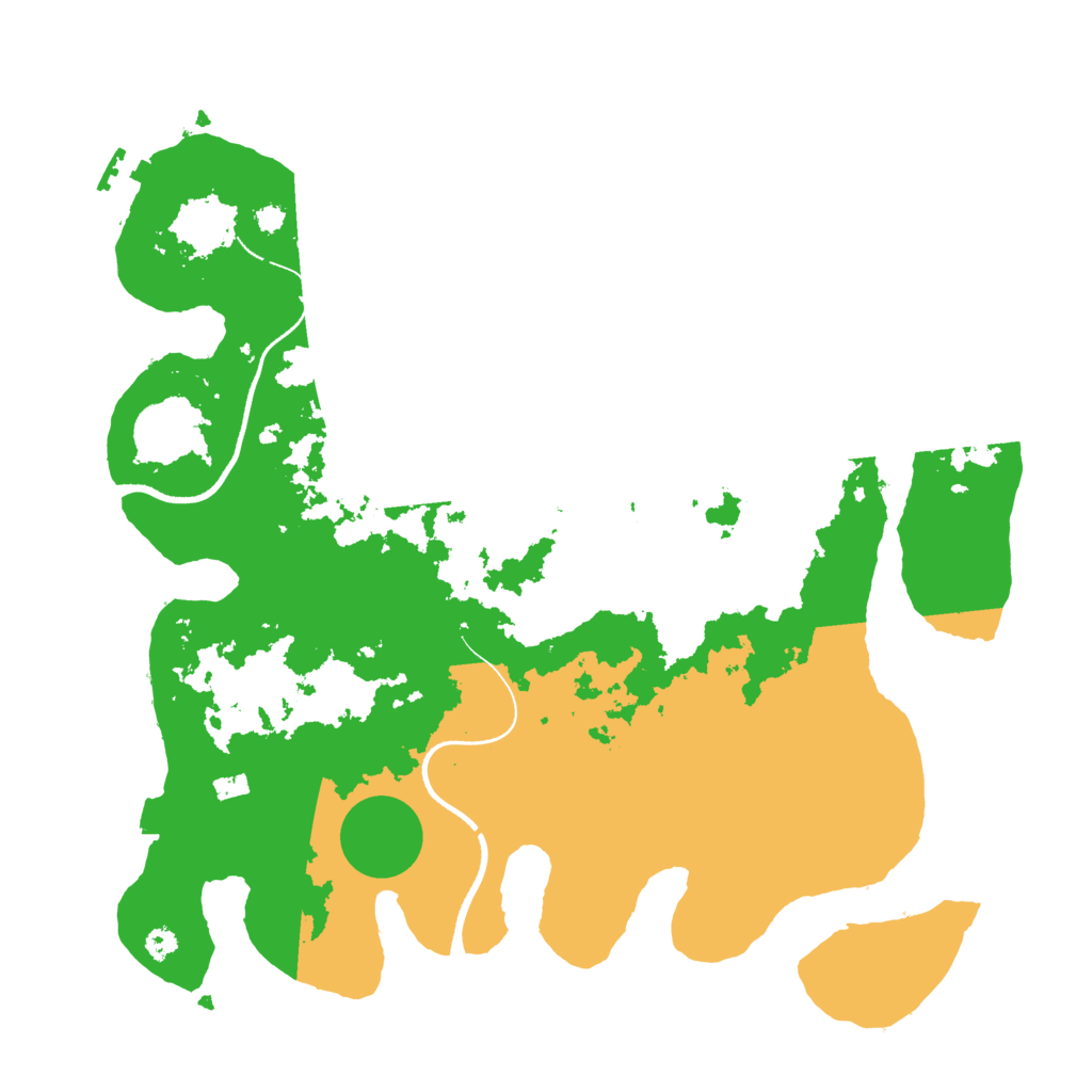 Biome Rust Map: Procedural Map, Size: 3500, Seed: 1139335418