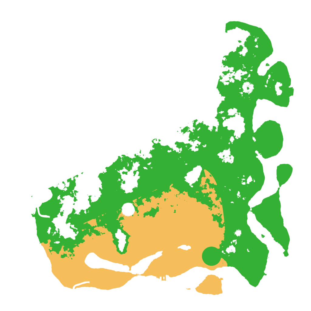 Biome Rust Map: Procedural Map, Size: 4300, Seed: 35221364