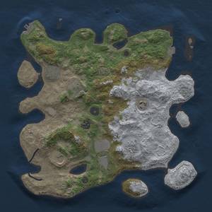 Thumbnail Rust Map: Procedural Map, Size: 3500, Seed: 607047241, 16 Monuments