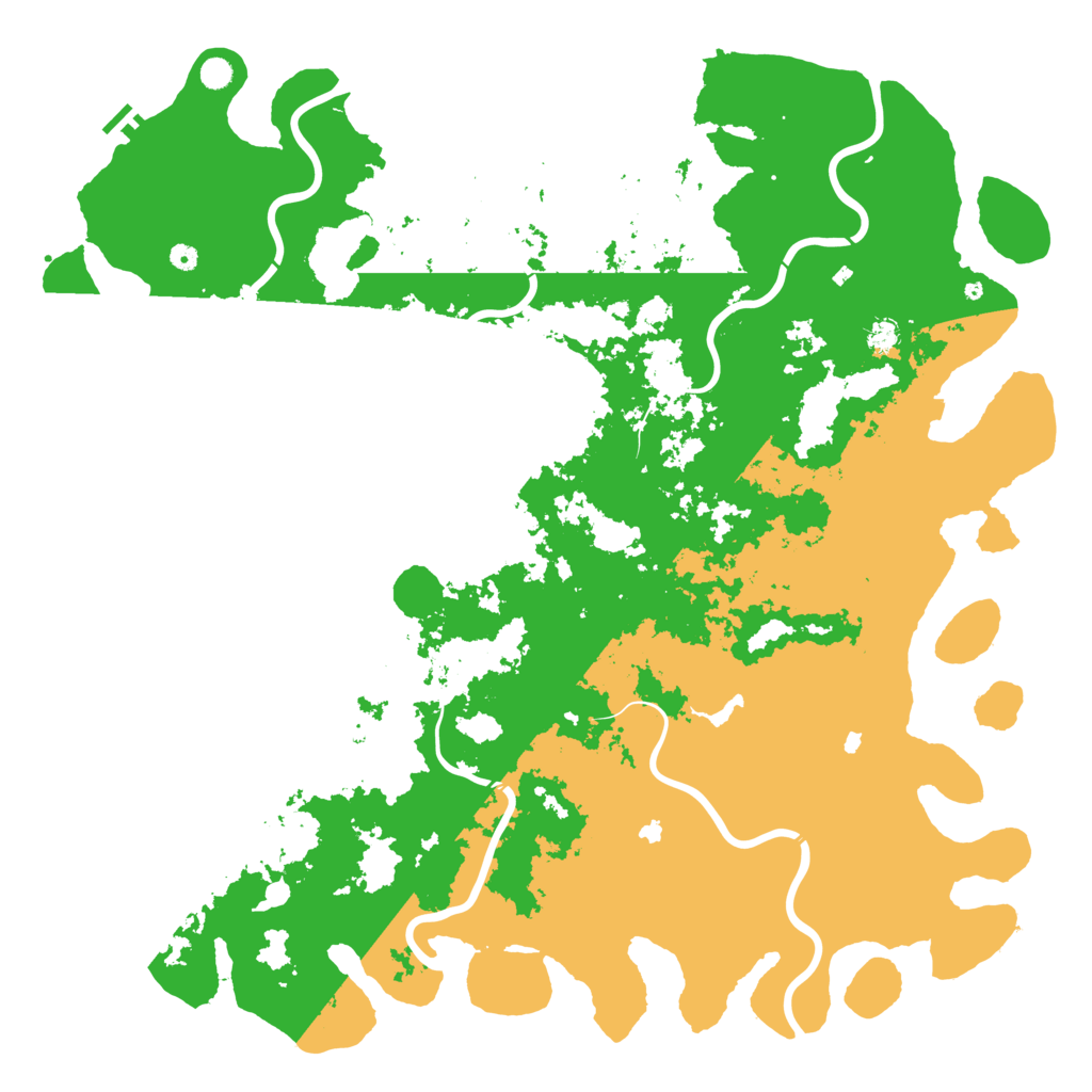 Biome Rust Map: Procedural Map, Size: 6000, Seed: 1466528620