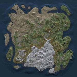 Thumbnail Rust Map: Procedural Map, Size: 4250, Seed: 4854764, 18 Monuments