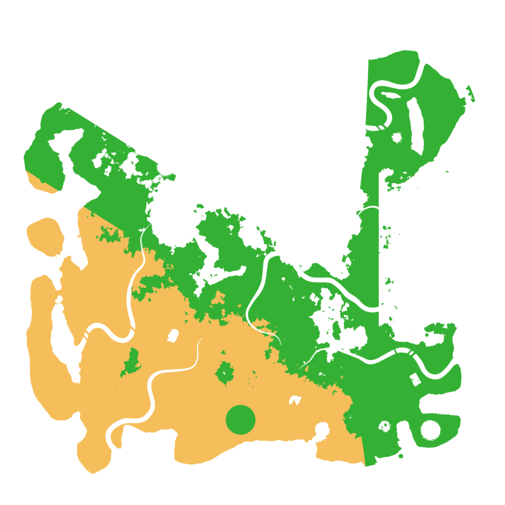 Biome Rust Map: Procedural Map, Size: 4500, Seed: 267793139