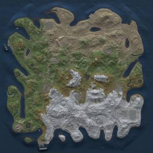 Thumbnail Rust Map: Procedural Map, Size: 4250, Seed: 1745098409, 19 Monuments