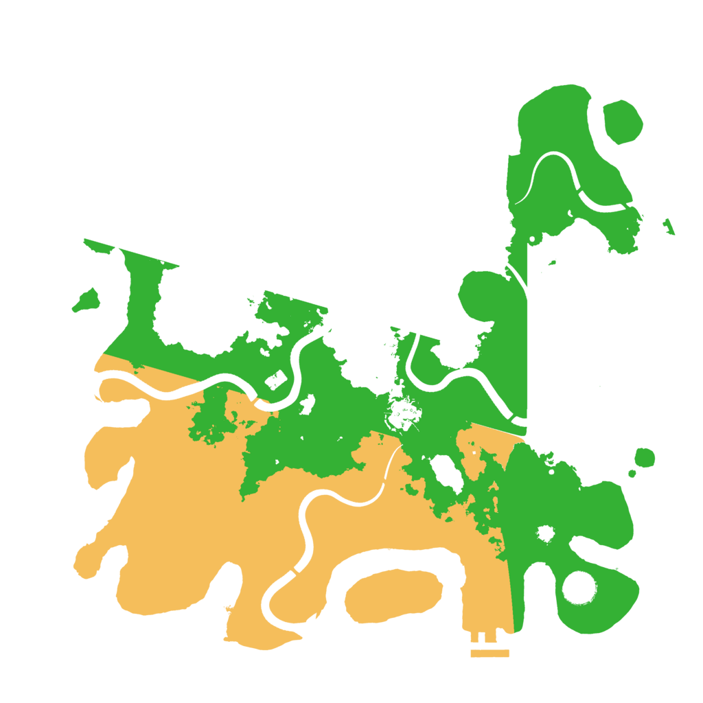 Biome Rust Map: Procedural Map, Size: 3700, Seed: 1911239259