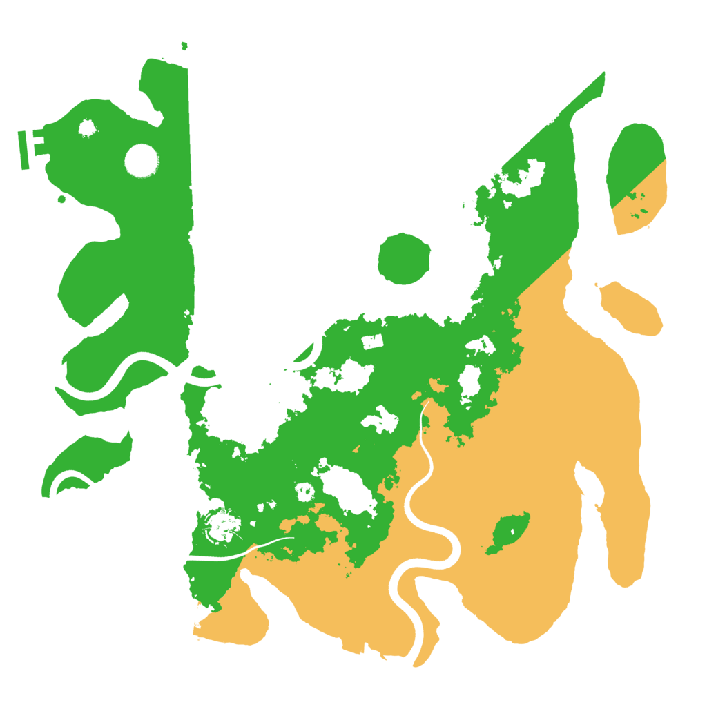 Biome Rust Map: Procedural Map, Size: 3700, Seed: 1078326