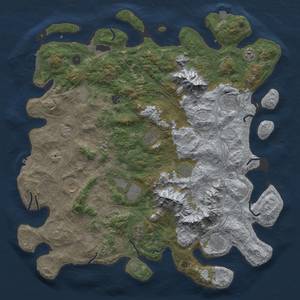 Thumbnail Rust Map: Procedural Map, Size: 5000, Seed: 3252665, 19 Monuments