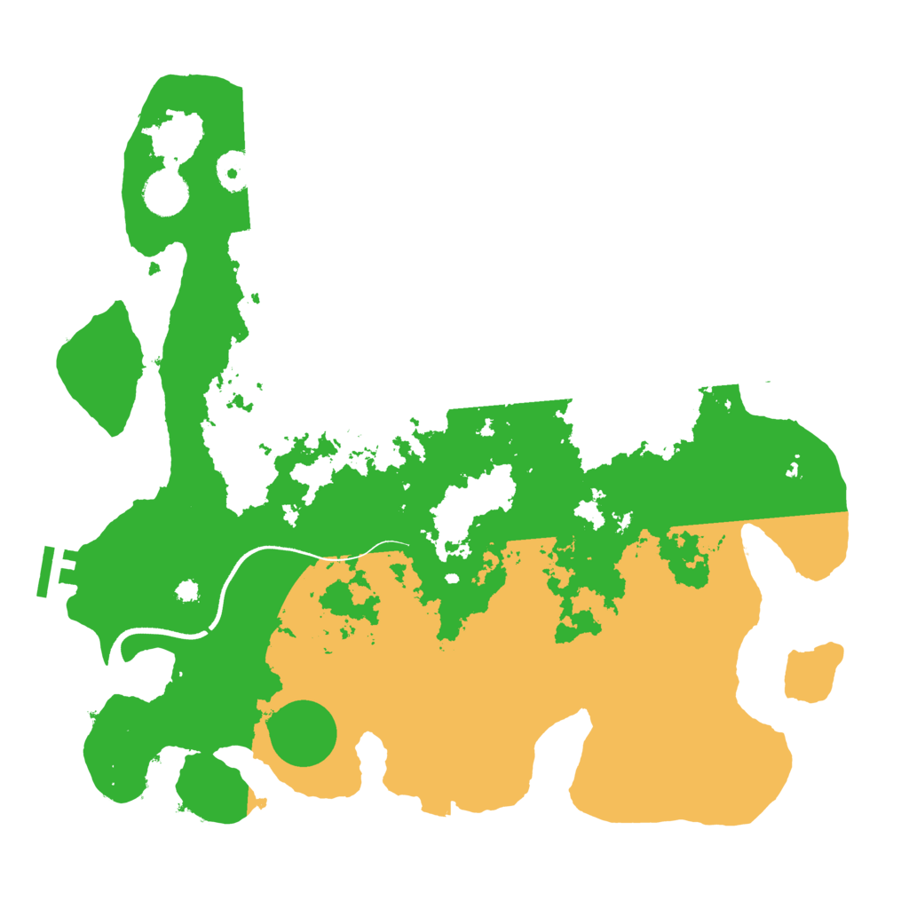 Biome Rust Map: Procedural Map, Size: 3600, Seed: 79699747