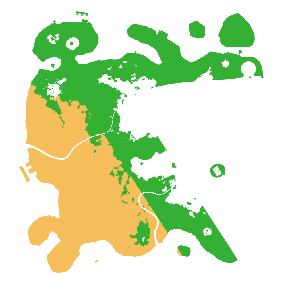 Biome Rust Map: Procedural Map, Size: 3500, Seed: 363295452
