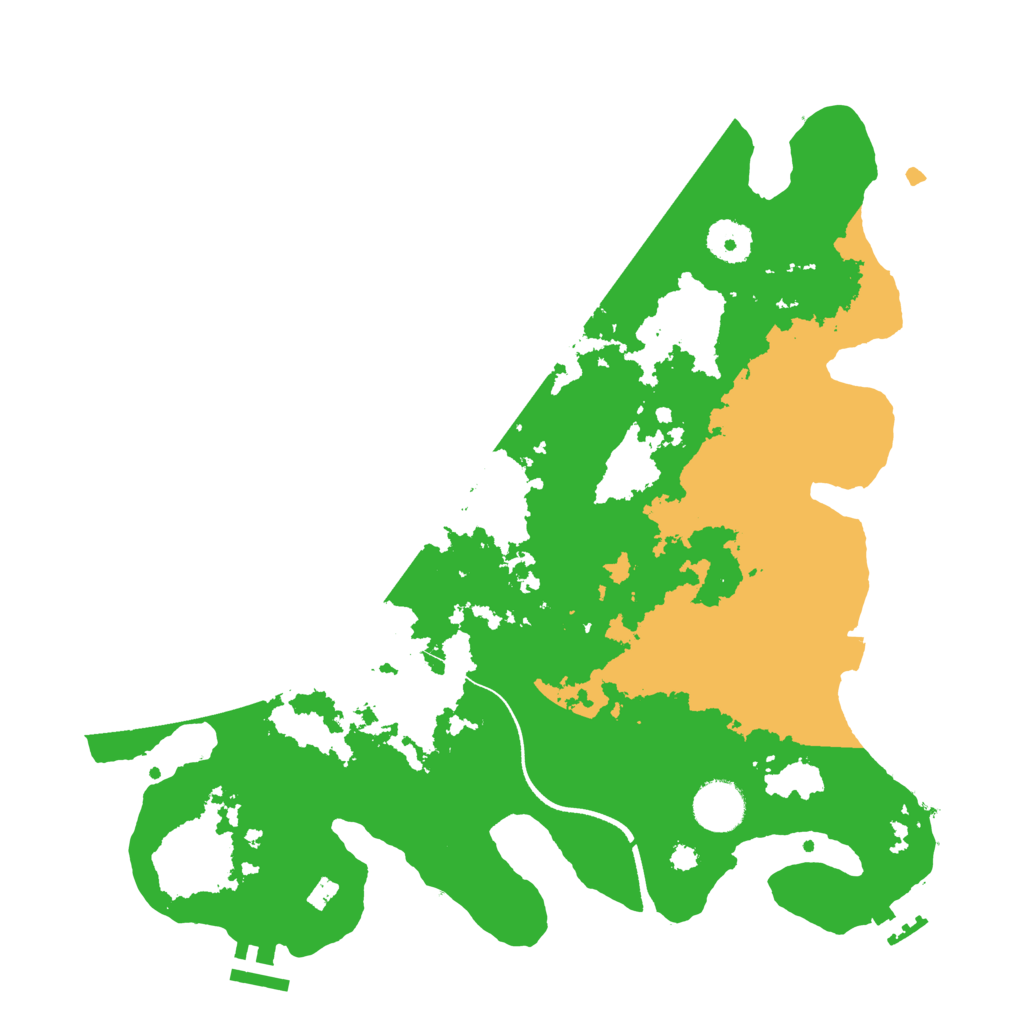 Biome Rust Map: Procedural Map, Size: 3500, Seed: 19861