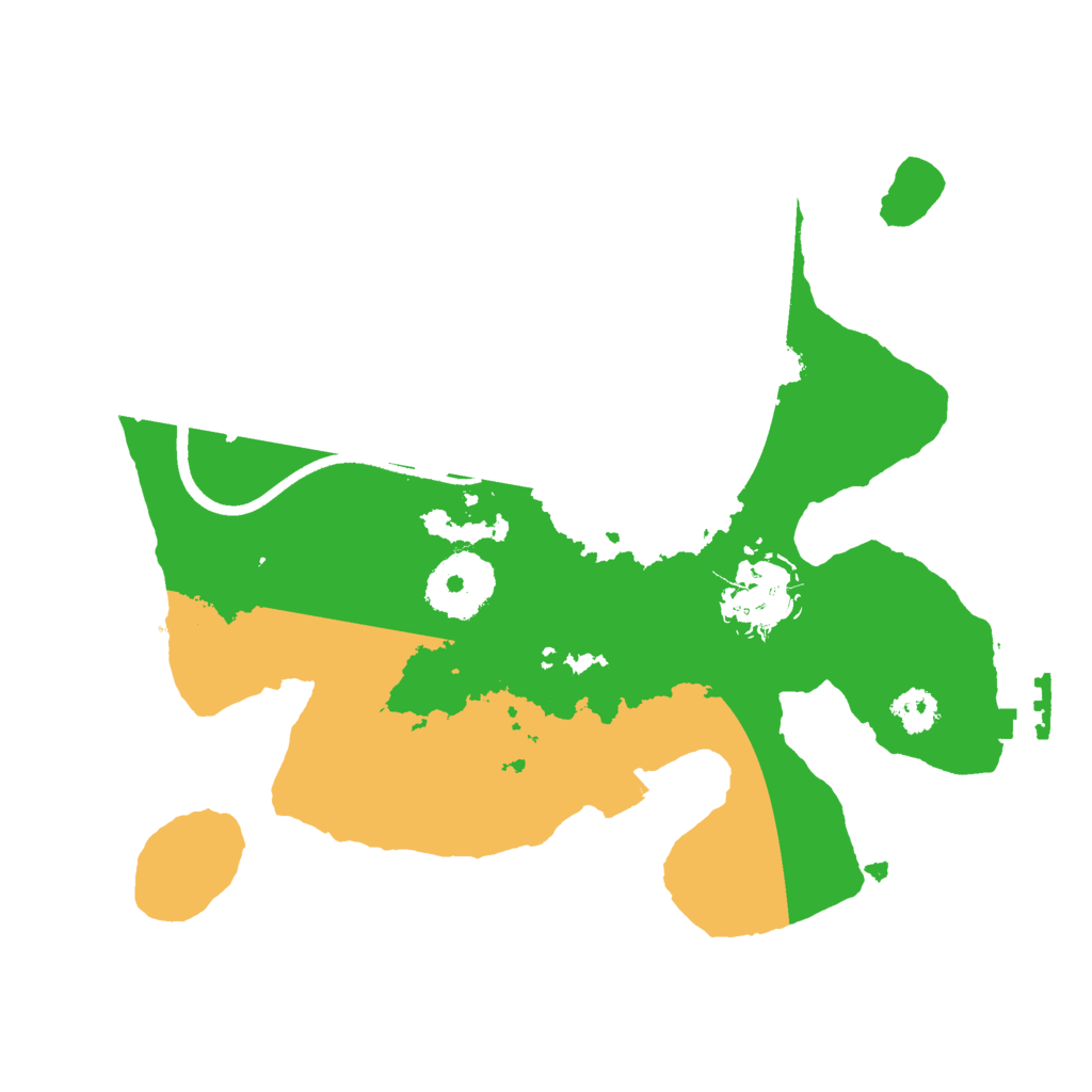 Biome Rust Map: Procedural Map, Size: 2500, Seed: 1989887916