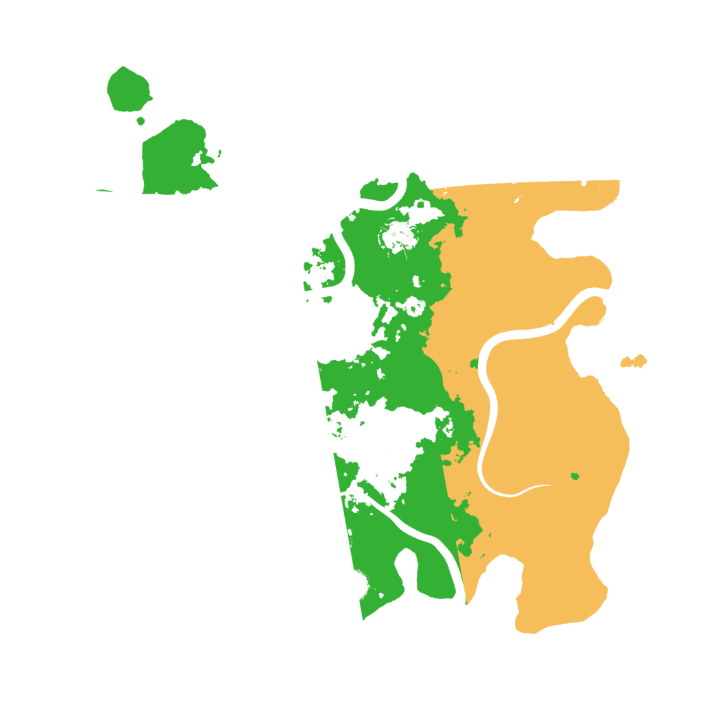 Biome Rust Map: Procedural Map, Size: 3500, Seed: 19024489