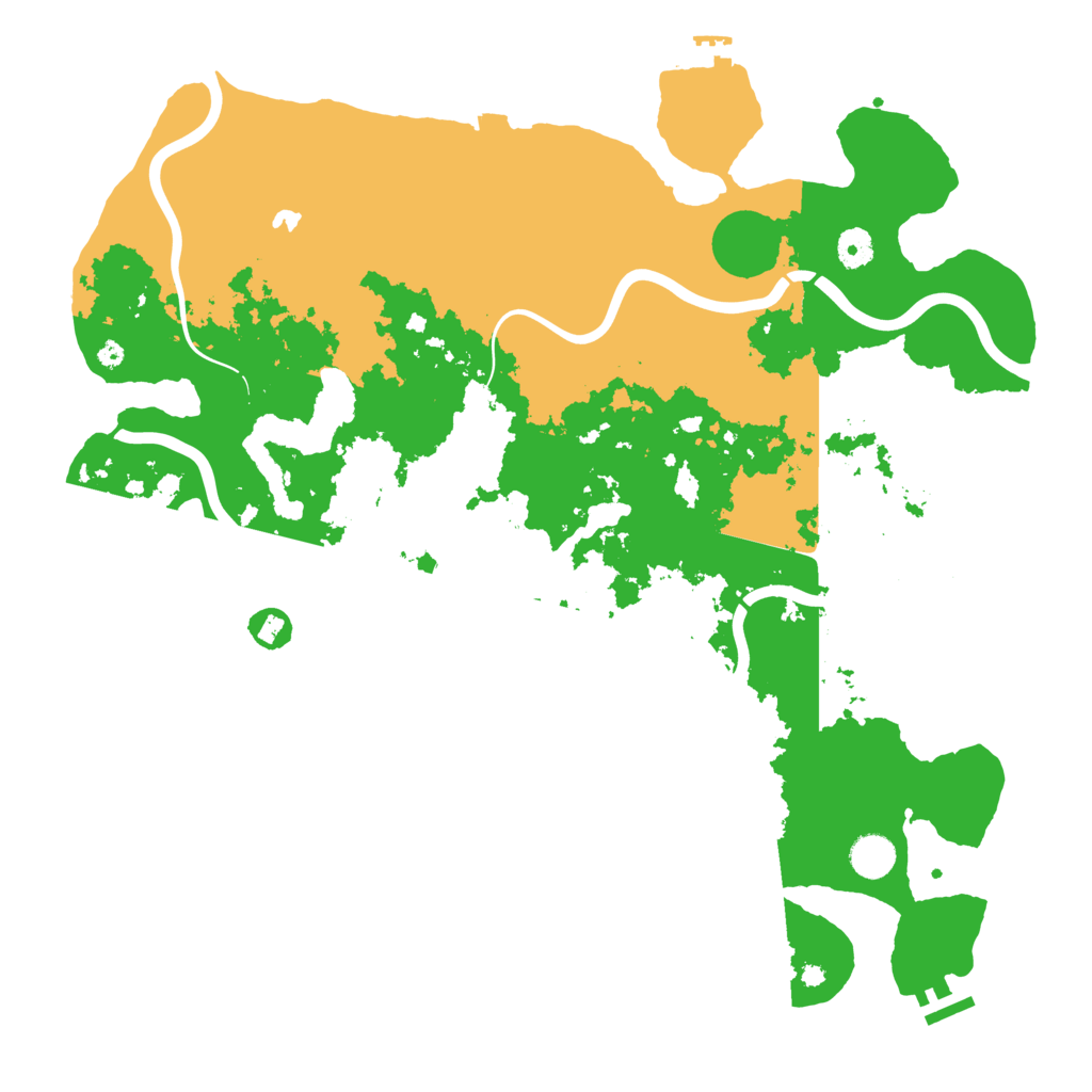 Biome Rust Map: Procedural Map, Size: 4300, Seed: 25692404