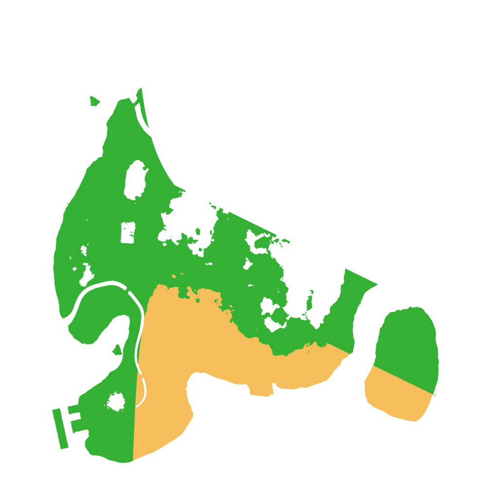 Biome Rust Map: Procedural Map, Size: 2500, Seed: 1930263544