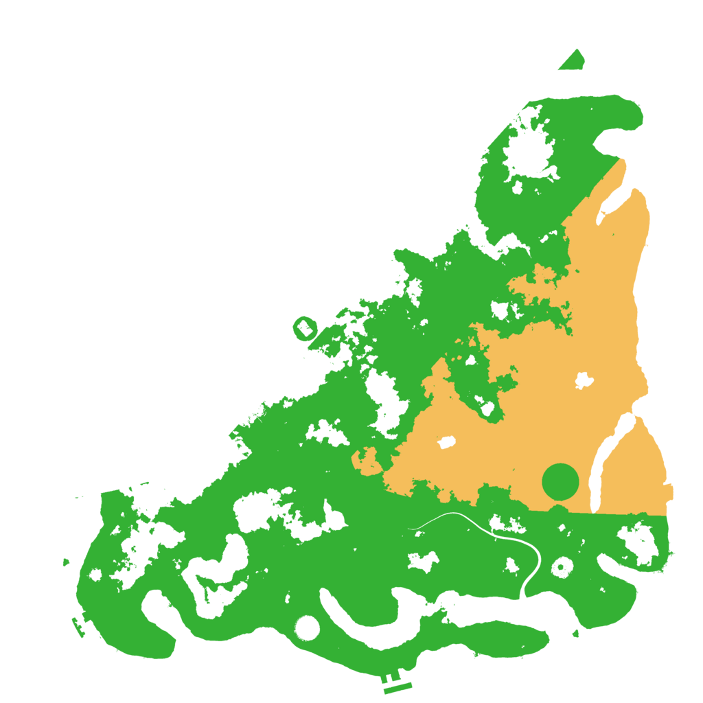 Biome Rust Map: Procedural Map, Size: 5000, Seed: 99084