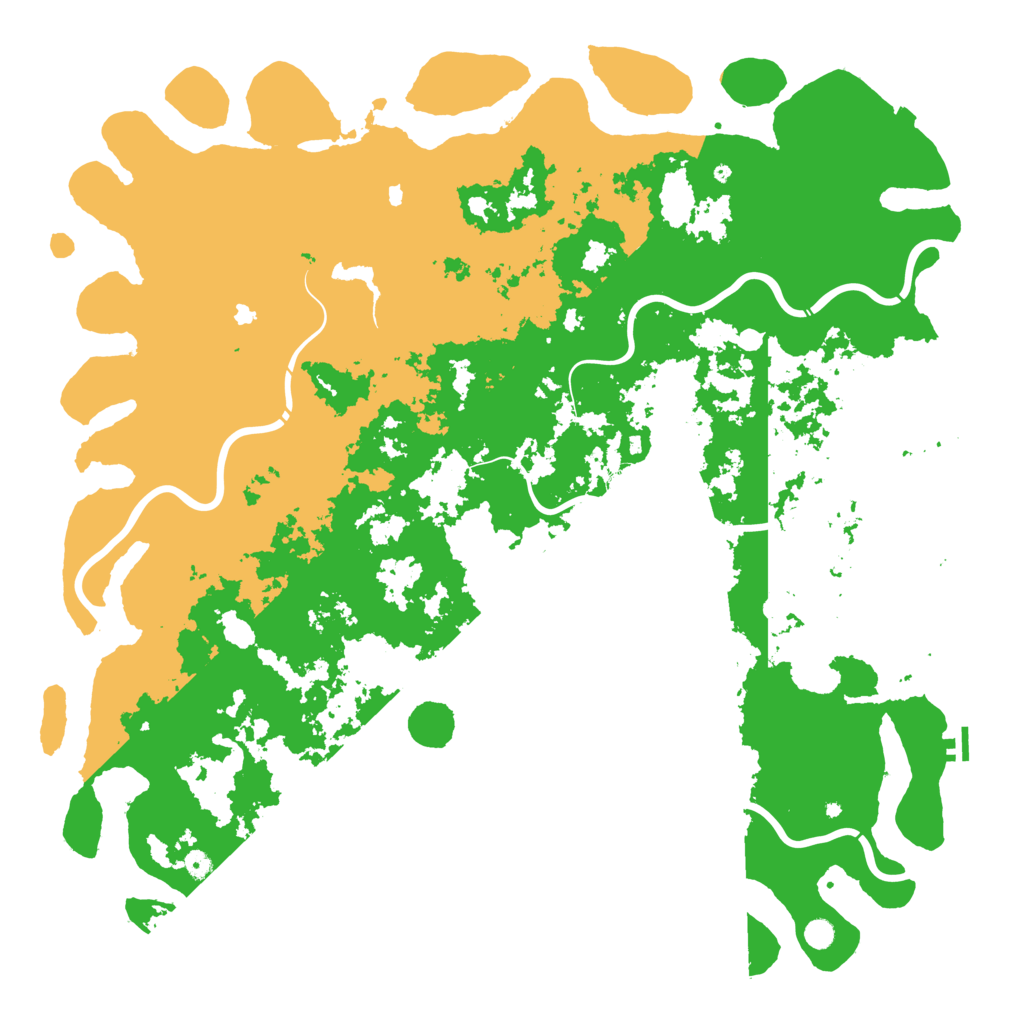 Biome Rust Map: Procedural Map, Size: 6000, Seed: 1042001
