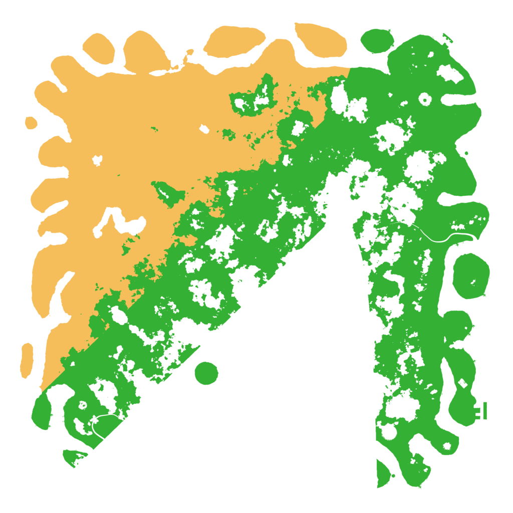 Biome Rust Map: Procedural Map, Size: 6000, Seed: 1042001