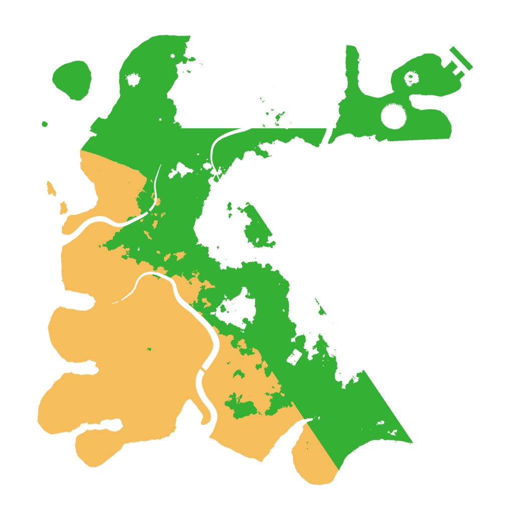 Biome Rust Map: Procedural Map, Size: 3600, Seed: 1109898