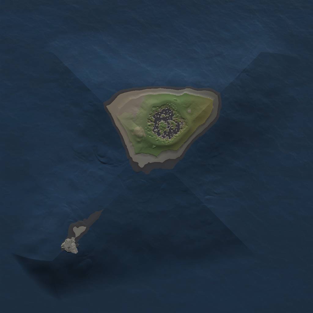 Rust Map: Procedural Map, Size: 1000, Seed: 34234324, 3 Monuments