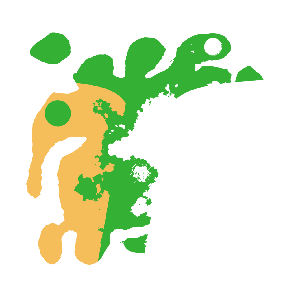 Biome Rust Map: Barren, Size: 3000, Seed: 910376395