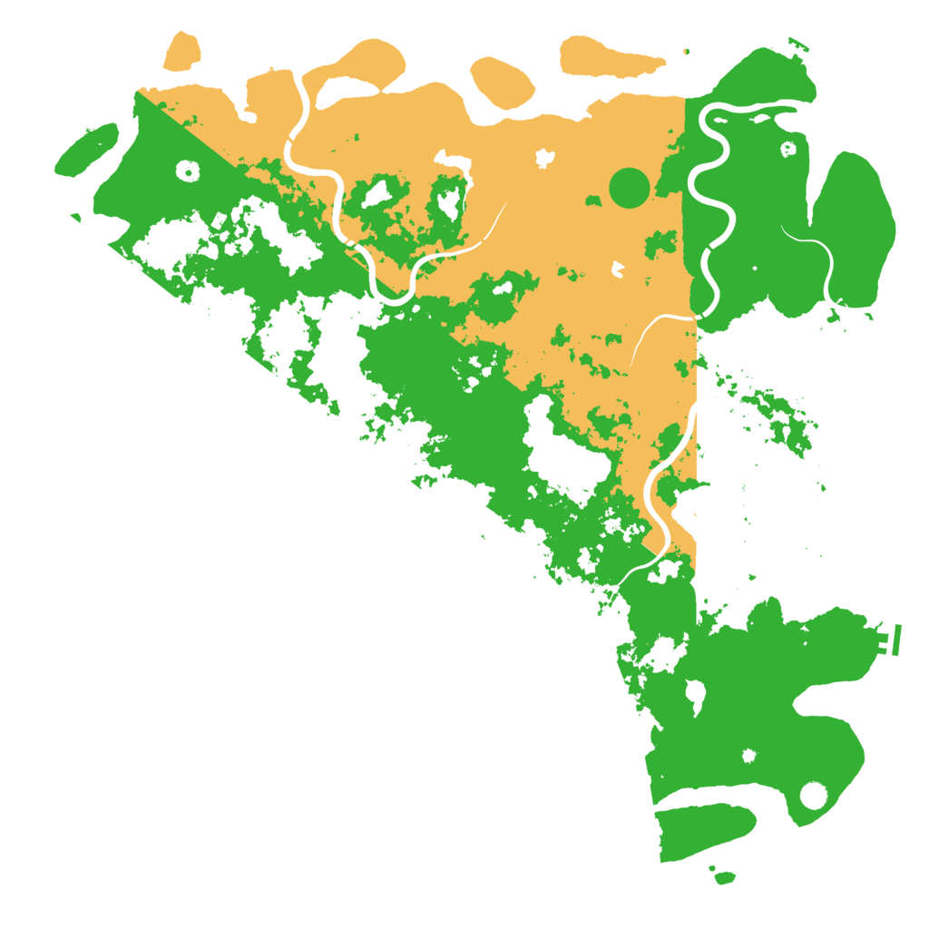 Biome Rust Map: Procedural Map, Size: 6000, Seed: 24163045