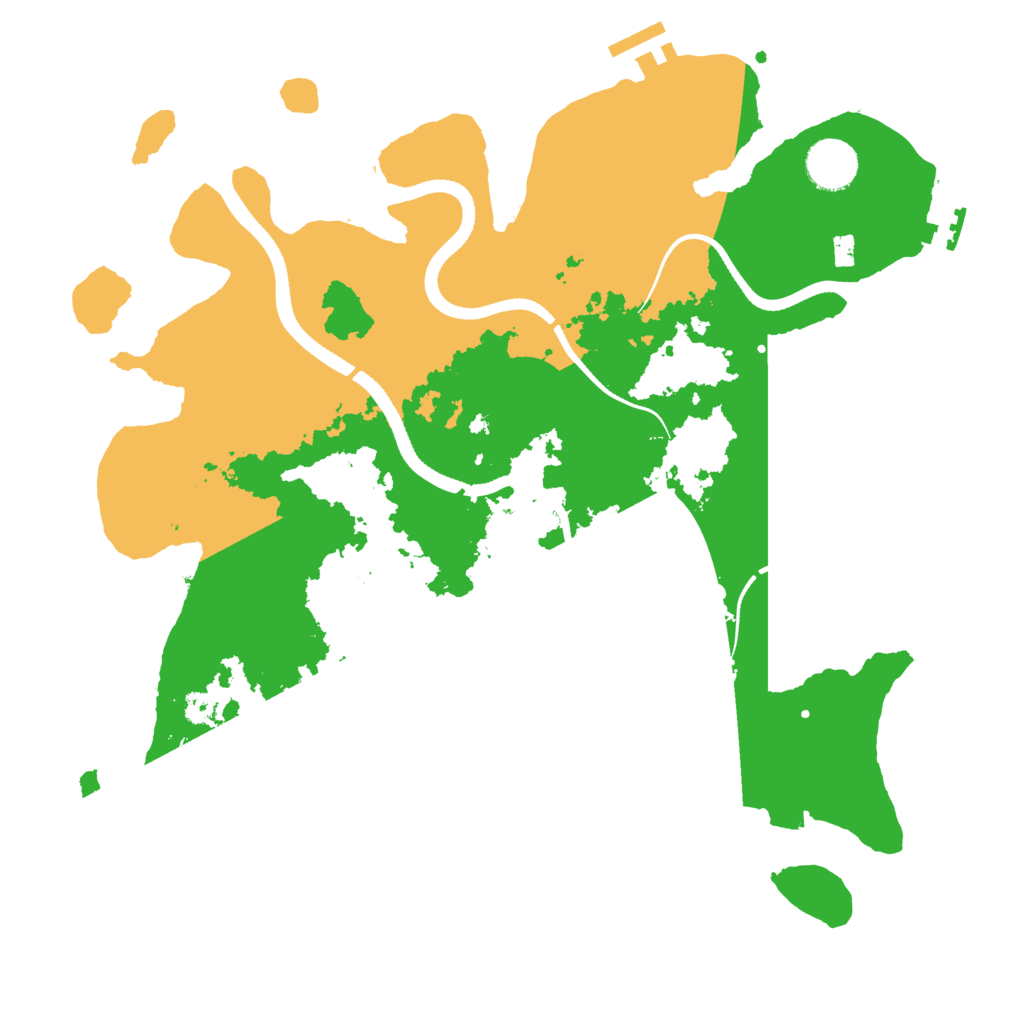 Biome Rust Map: Procedural Map, Size: 3500, Seed: 69413826