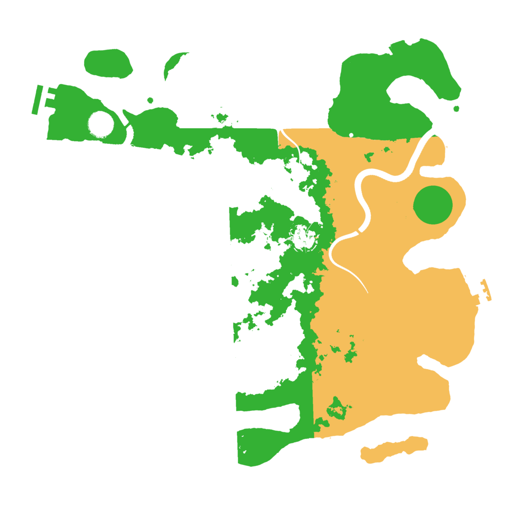 Biome Rust Map: Procedural Map, Size: 3500, Seed: 594134624