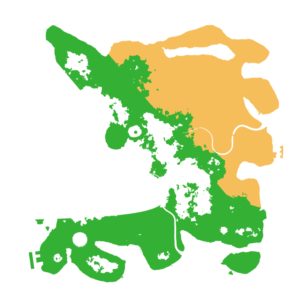 Biome Rust Map: Procedural Map, Size: 3600, Seed: 50201