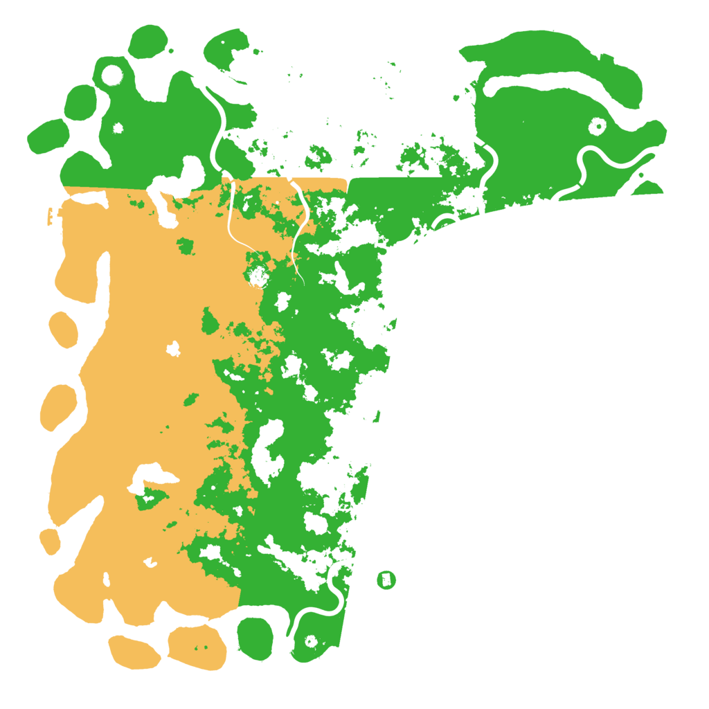 Biome Rust Map: Procedural Map, Size: 6000, Seed: 56842
