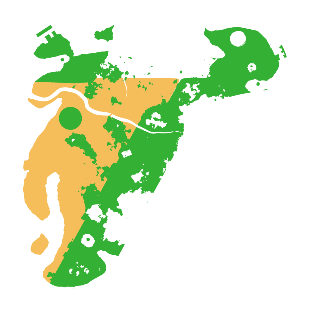 Biome Rust Map: Procedural Map, Size: 3600, Seed: 12110