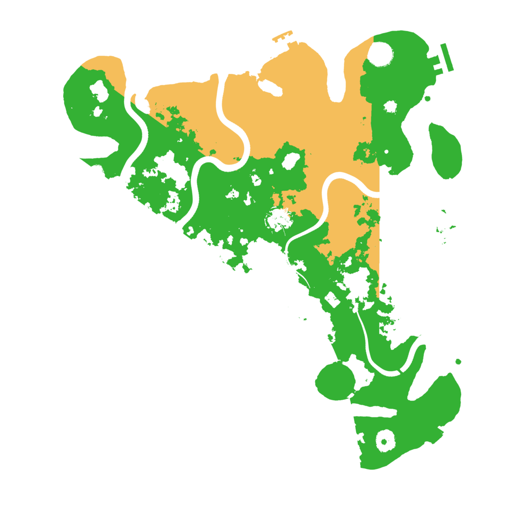 Biome Rust Map: Procedural Map, Size: 3600, Seed: 22110
