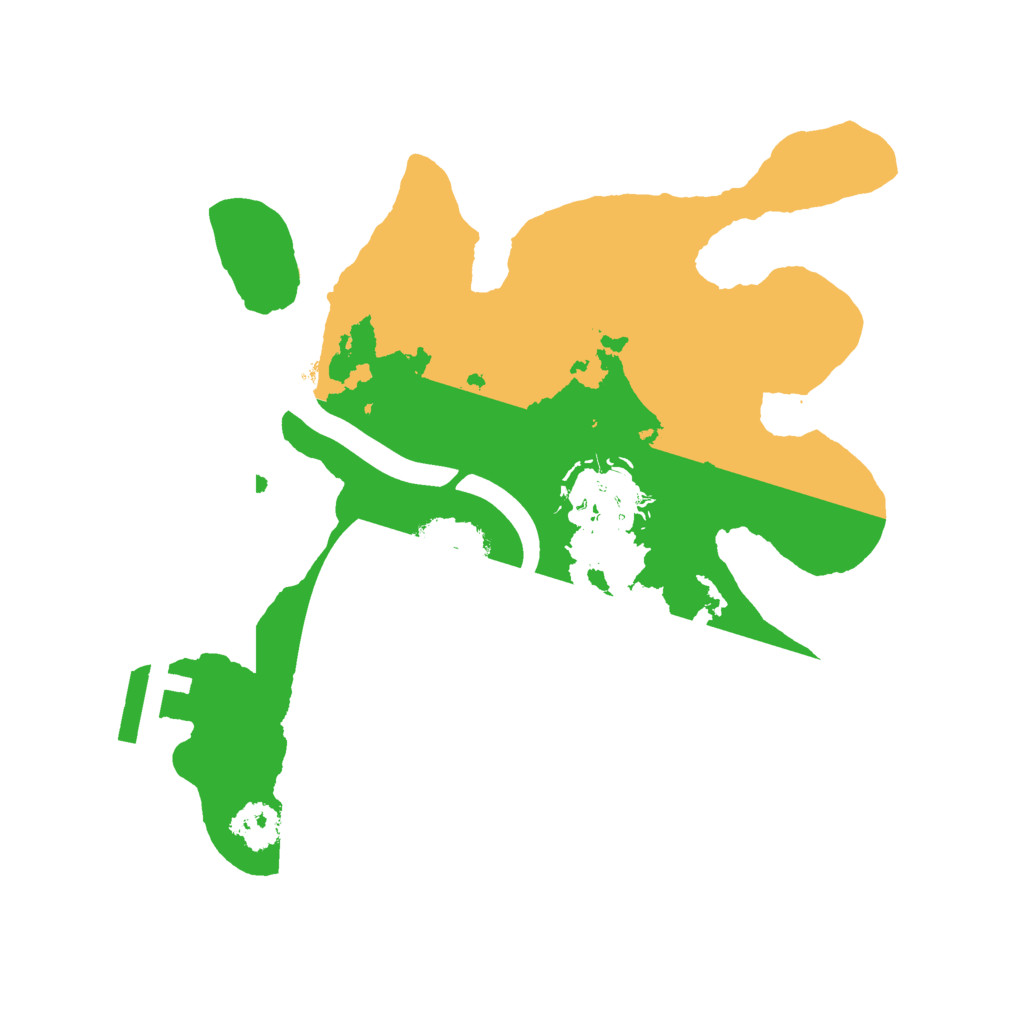 Biome Rust Map: Procedural Map, Size: 2200, Seed: 12244