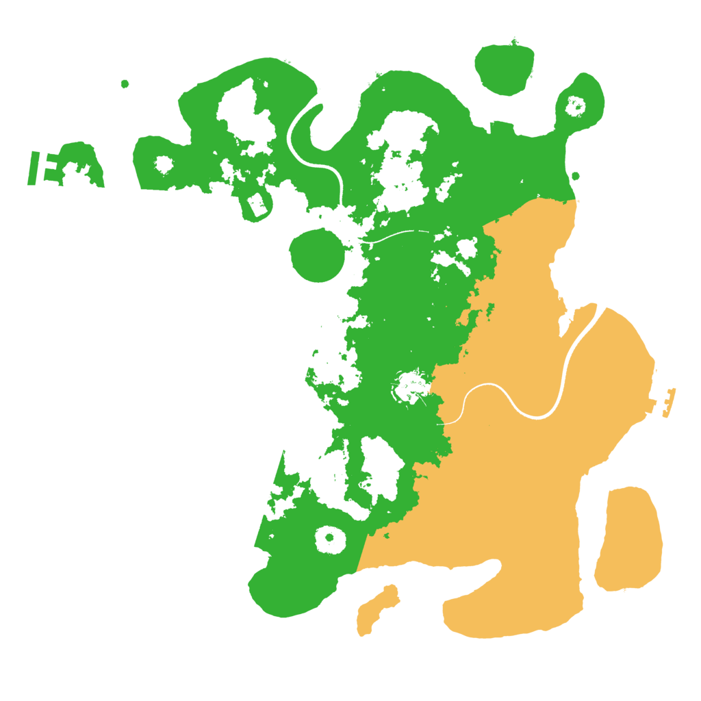Biome Rust Map: Procedural Map, Size: 3500, Seed: 868105206
