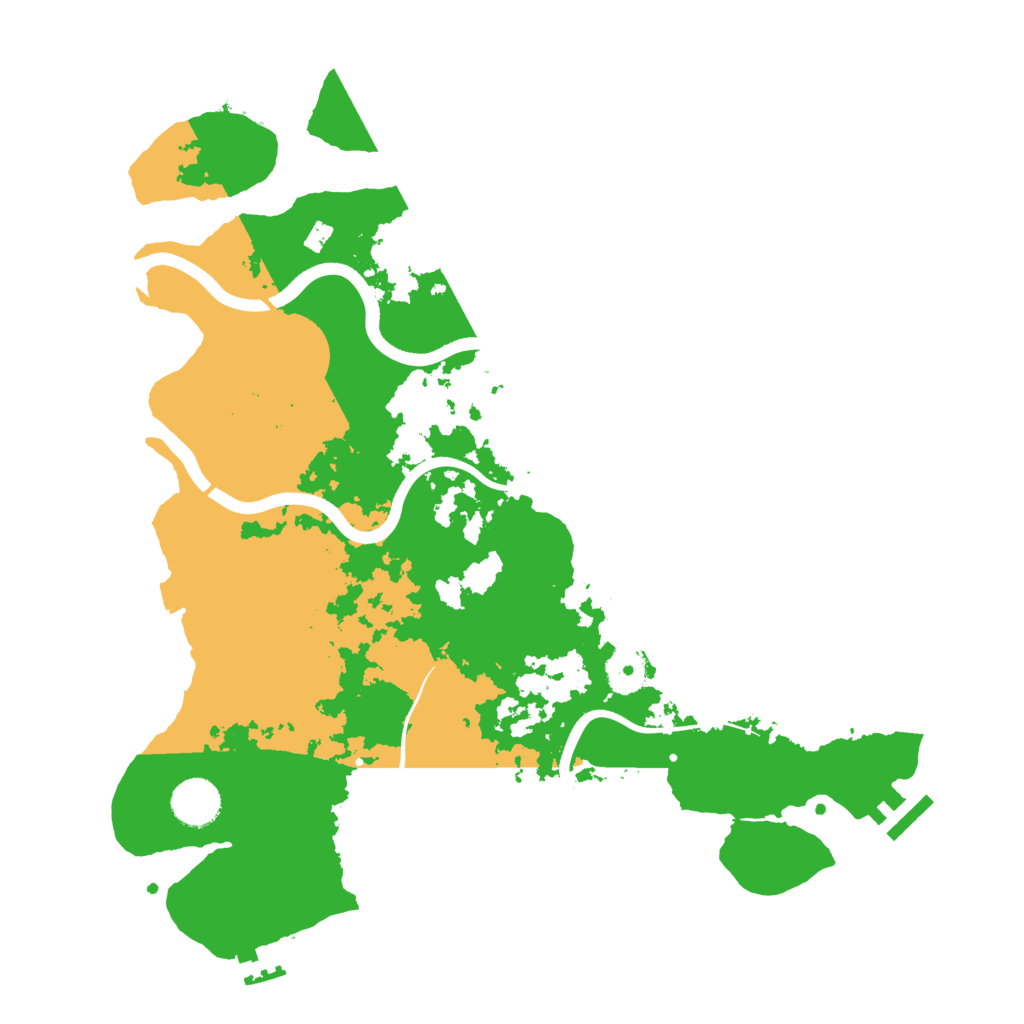 Biome Rust Map: Procedural Map, Size: 3700, Seed: 55002797