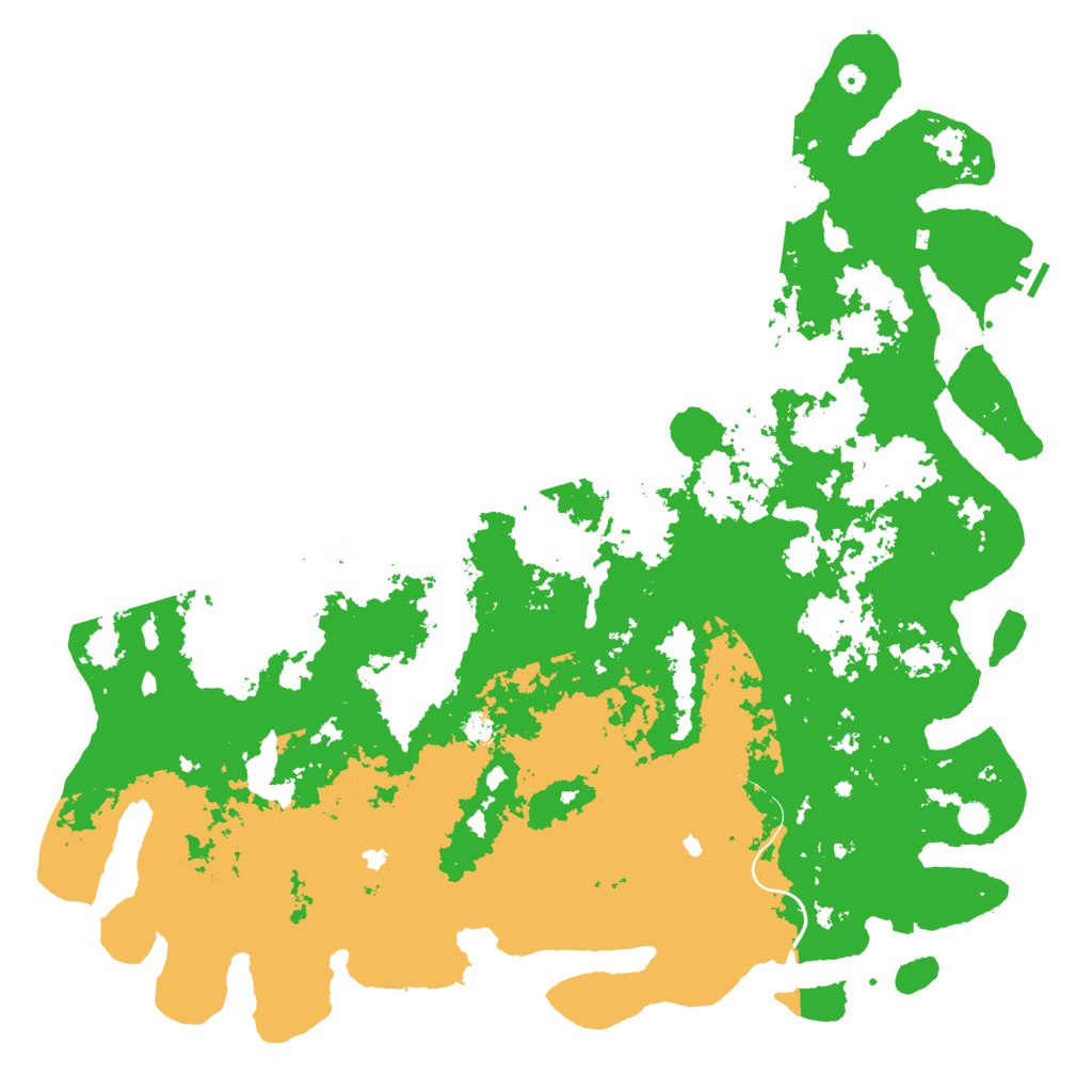 Biome Rust Map: Procedural Map, Size: 6000, Seed: 1311699605